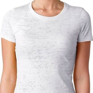 Savi Customs White Burnout Tee Shirt Casual Top Preppy Lounge Short Sleeve M